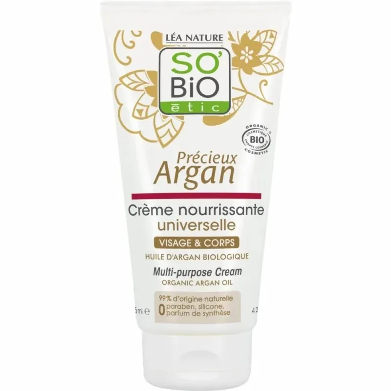 So Bio Precieux Argan Crème Nourrissante Universelle 125 ml
