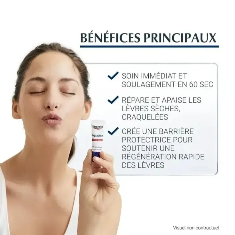 EUCERIN Aquaphor Réparateur Lèvres Sos 10 ml — photo 2