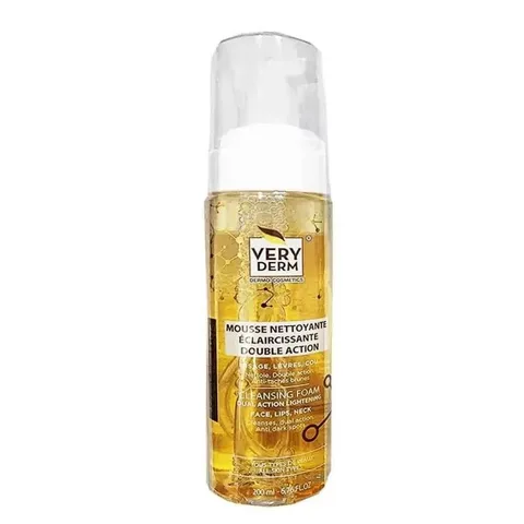 VERY DERM Mousse Nettoyante Eclaircissante Double Action 200 ml