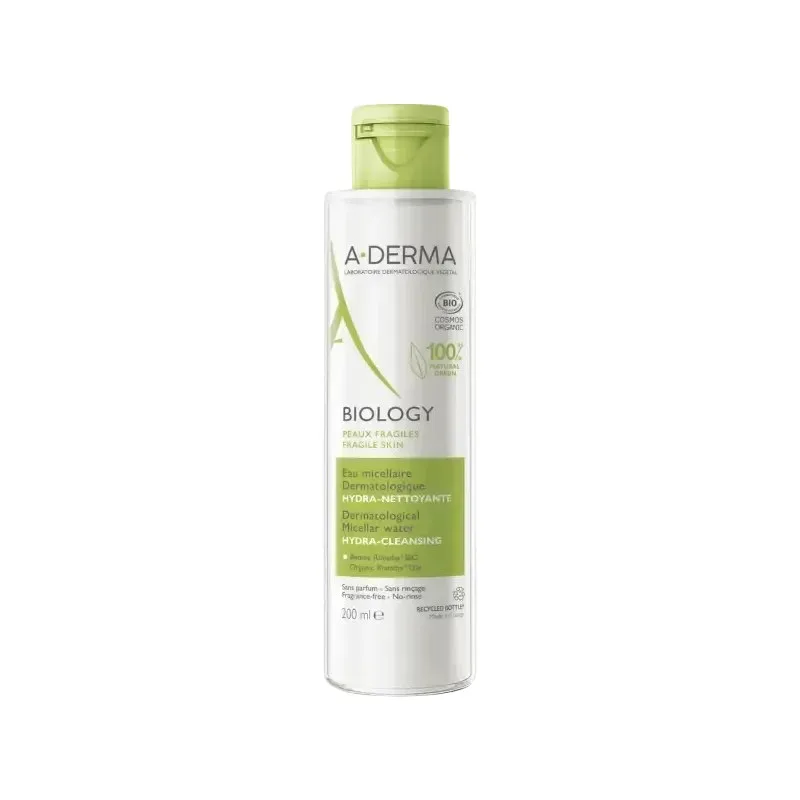 A-DERMA Biology Eau Micellaire Dermatologique Hydra-Nettoyante 200 ml