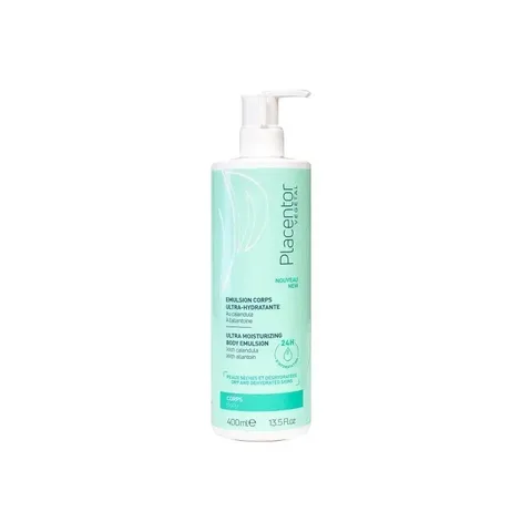 PLACENTOR Vegetal Émulsion Corps Ultr-Hydratante Peaux Sèches et Deshydratees 400 ml