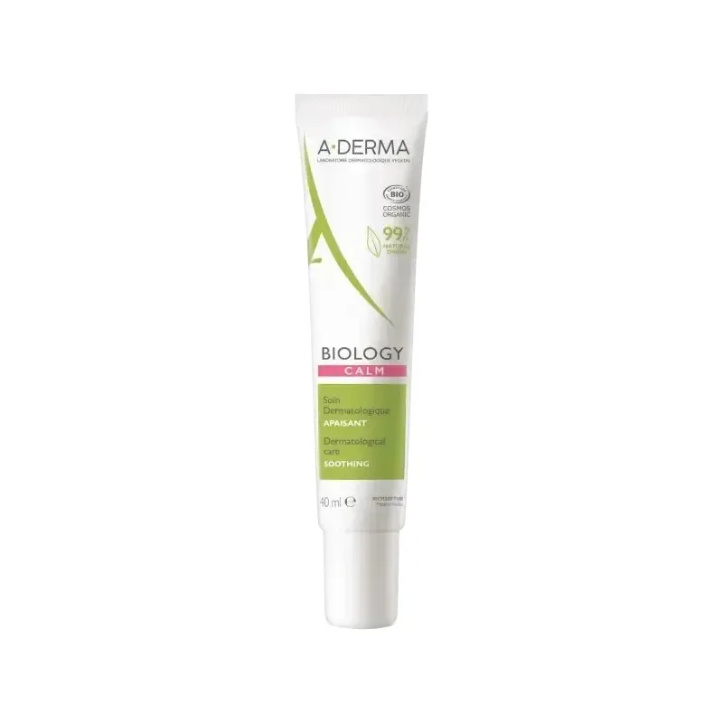A-DERMA Biology Calm Soin Apaisant Peaux Reactives 40 ml