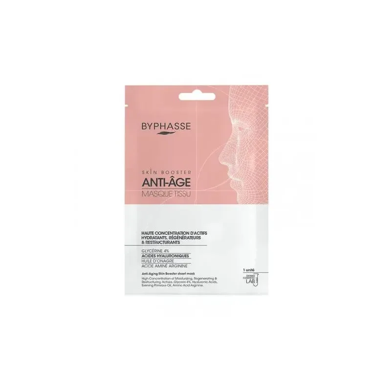 BYPHASSE Masque Tissu Skin Booster Anti-Âge 18 ml