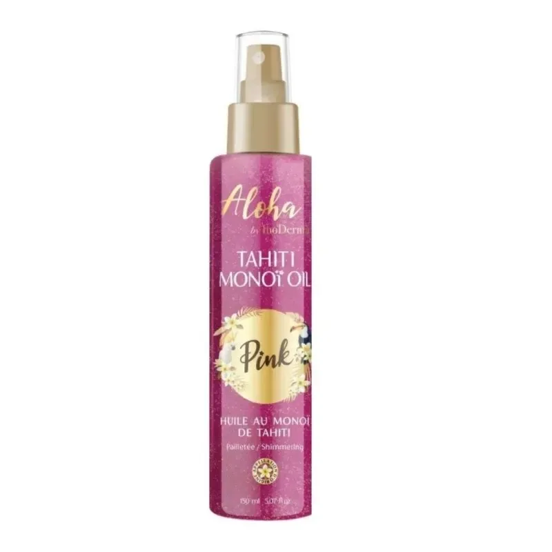 INODERMA Aloha Huile au Monoï de Tahiti Pailletee Pink Spray 150 ml