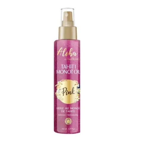 INODERMA Aloha Huile au Monoï de Tahiti Pailletee Pink Spray 150 ml