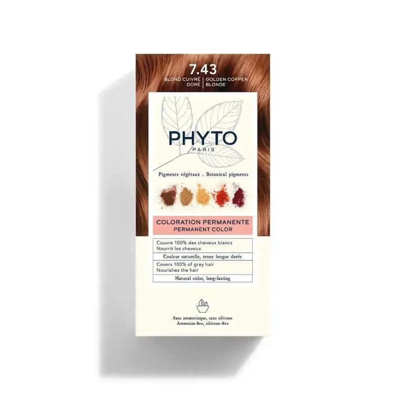 PHYTO Phytocolor 7.43 Blond Cuivre Dore 1 Kit — photo 2
