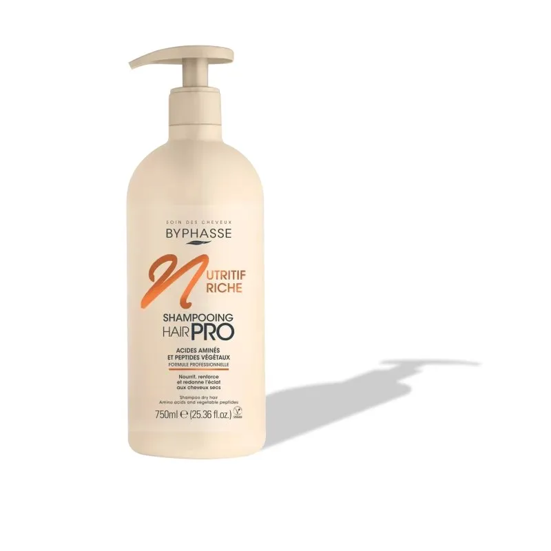 BYPHASSE Shampooing Nutritive Riche Cheveux Secs 750 ml
