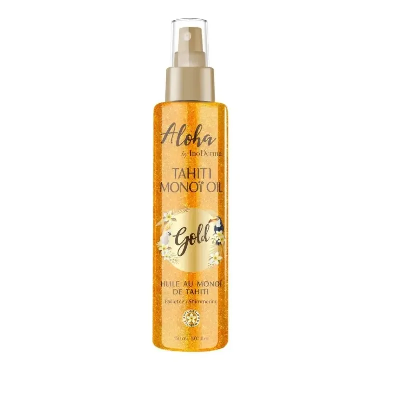 INODERMA Aloha Huile de Monoi de Tahiti Pailletee Gold Spray 150 ml