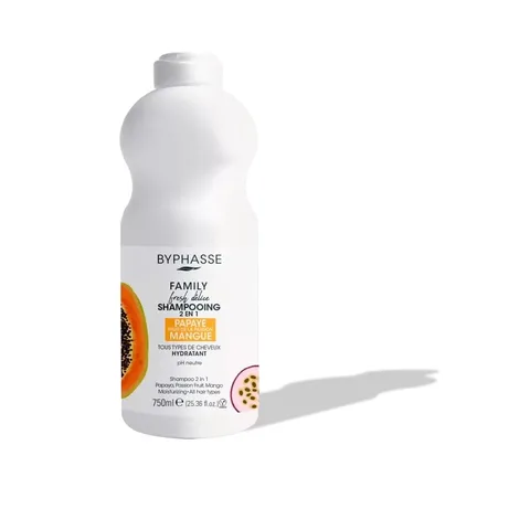 BYPHASSE Family Shampooing 2 en 1 Papaye Mangue 750 ml
