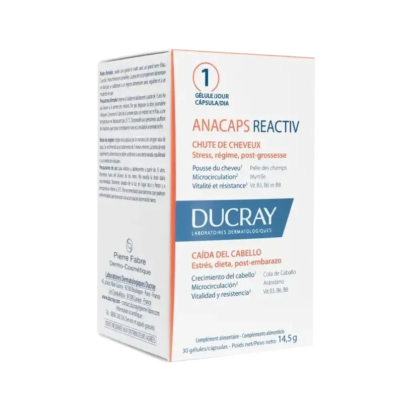 DUCRAY Anacaps Reactiv 30 Capsules — photo 2