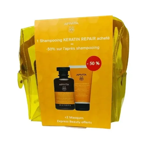 APIVITA Trousse Jaune Cheveux Abimes