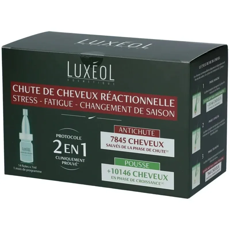 Luxeol Chute de Cheveux Reactionnelle 2en1 14*7ml