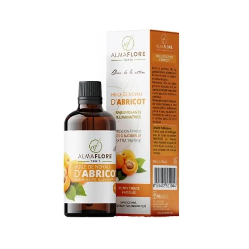 ALMAFLORE Huile Végétale de Noyau d'abricot 50 ml