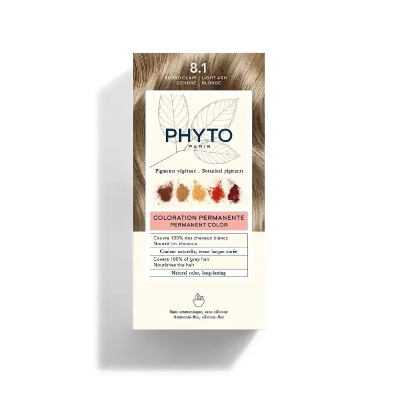 PHYTO Coloration 8.1 Blond Clair Cendre 1 Kit
