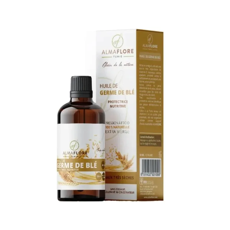 ALMAFLORE Huile de Germe de Blé. 50 ml