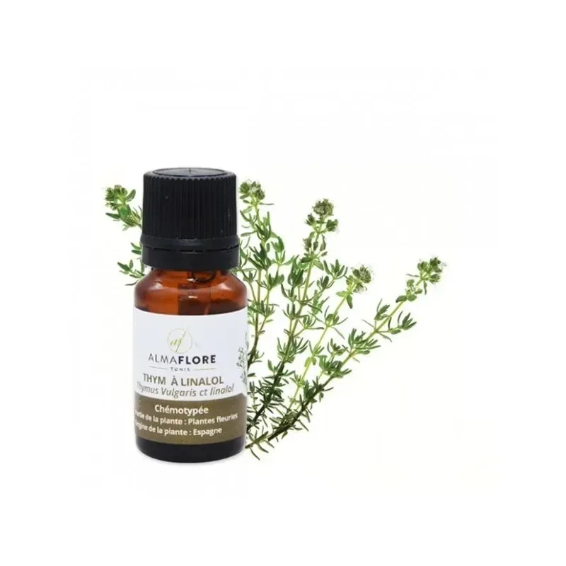 ALMAFLORE Huile Essentielle de Thym à Thymol 10 ml