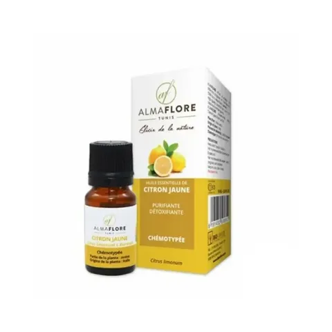 ALMAFLORE Huile Essentielle de Citron Jaune Bio 10 ml