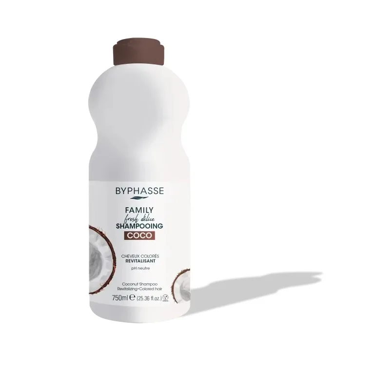 BYPHASSE Family Shampooing Coco Cheveux Colores 750 ml