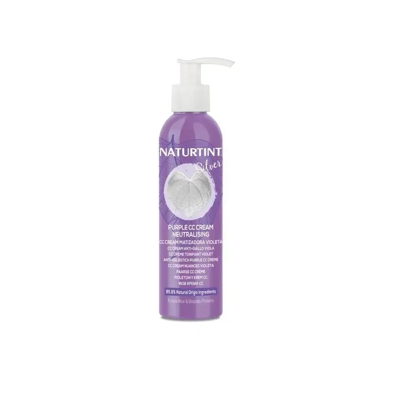 NATURTINT Cc Crème Silver Tonifiant Teinté Violet 200 ml