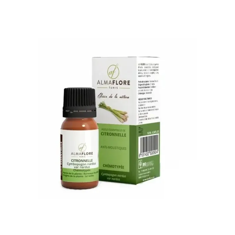 ALMAFLORE Huile Essentielle de Citronnelle 10 ml