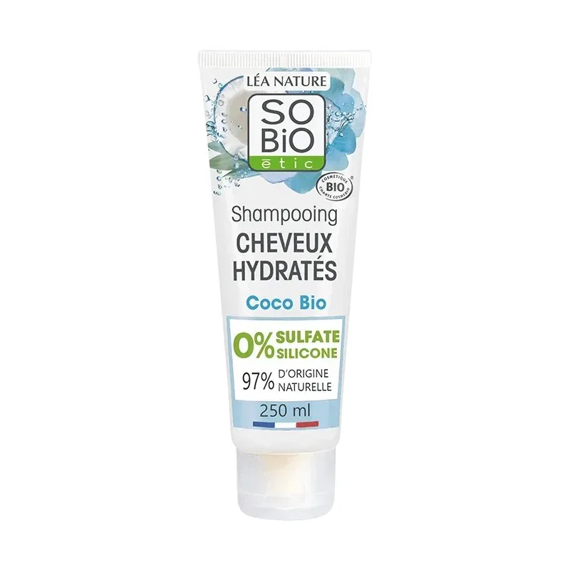 So Bio Shampooing Hydratant Coco & Acide Hyaluronique Bio 250 ml