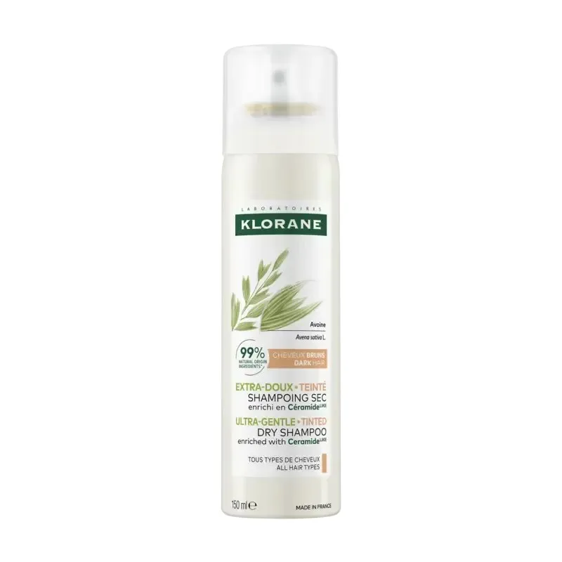 KLORANE Shampooing Sec Teinté au Lait d'avoine Spray 150 ml