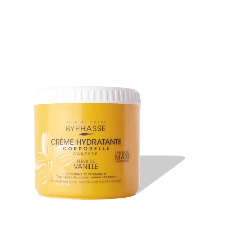 BYPHASSE Crème Hydra Corps à l'extrait de Vanille 500 ml
