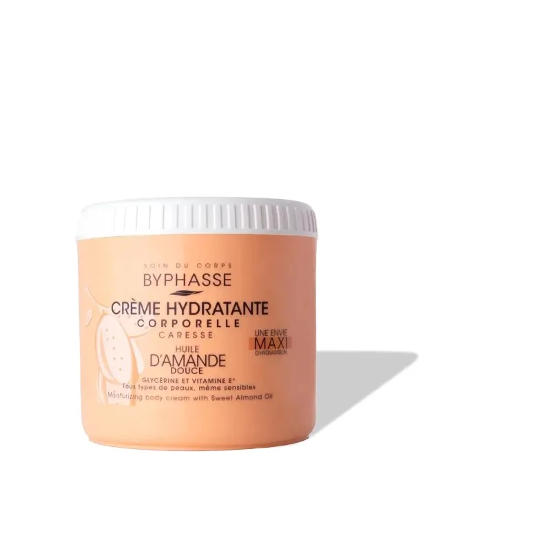 BYPHASSE Crème Hydra Corps à l'amande Douce 500 ml