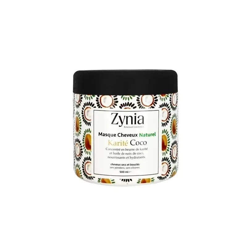 ZYNIA Masque Cheveux Naturel "karité Coco" 500 g