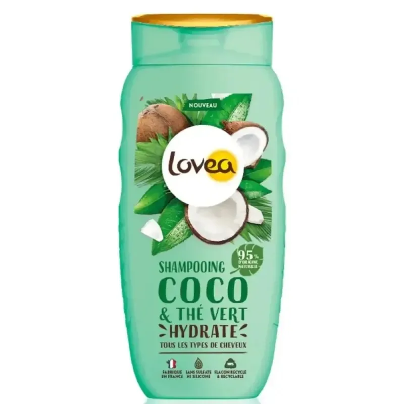 LOVEA Shampooing Coco & Thé Vert Cheveux Normaux 250 ml