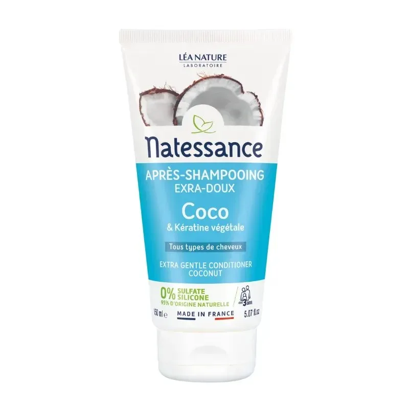 NATESSANCE Après Shampooing Coco Extra Doux 150 ml