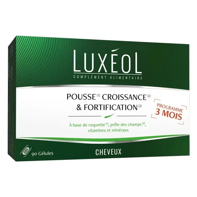 Luxeol Pousse. Croissance & Fortification Cheveux 90 Gélules