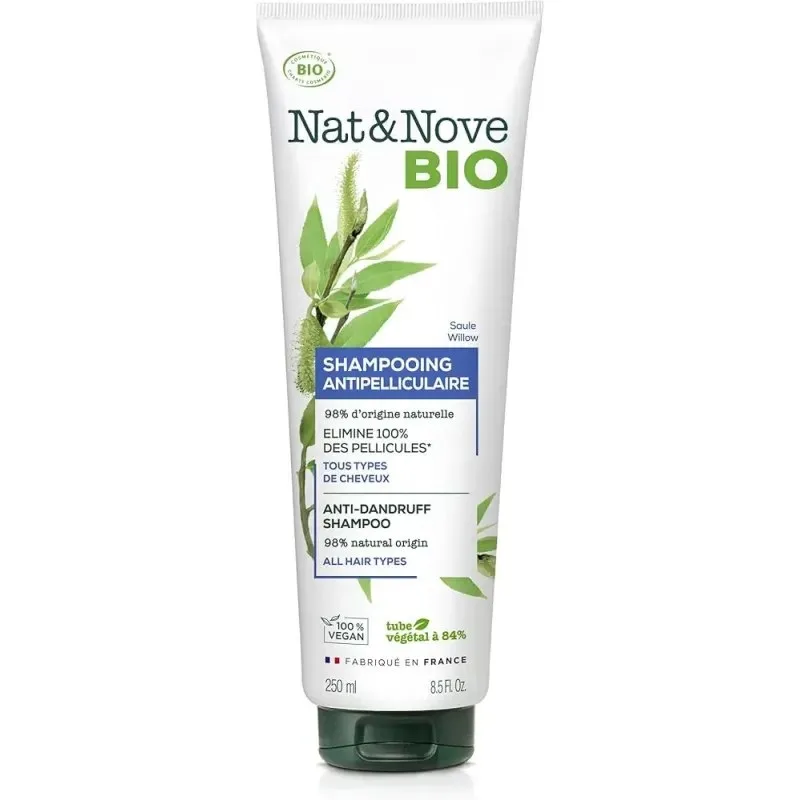 Nat & Nove Bio Shampooing Antipelliculaire à l'extrait de Saule 250 ml