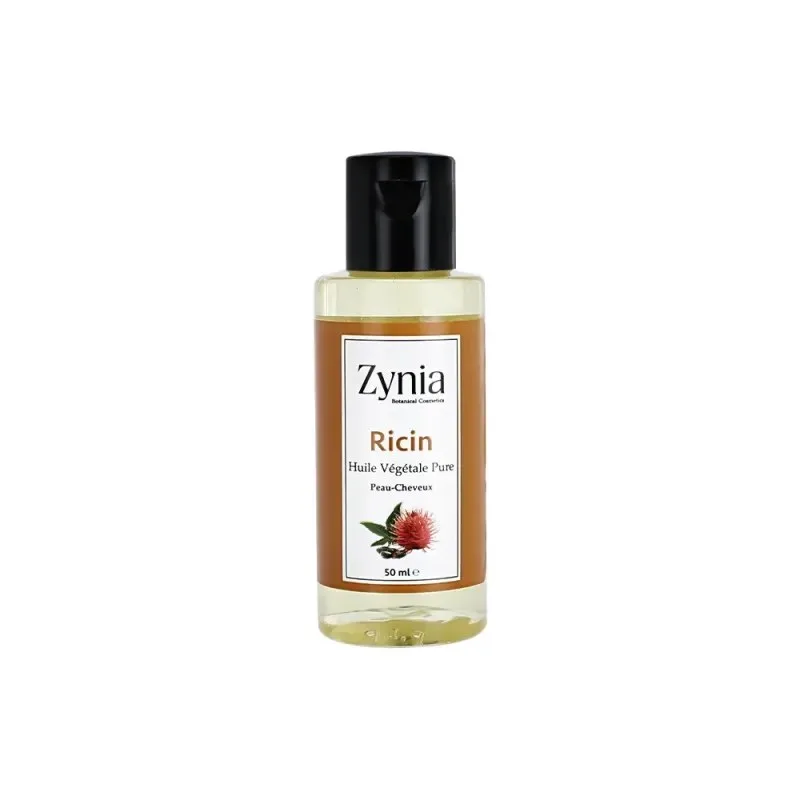 ZYNIA Huile Végétale Pure de Ricin 50 ml