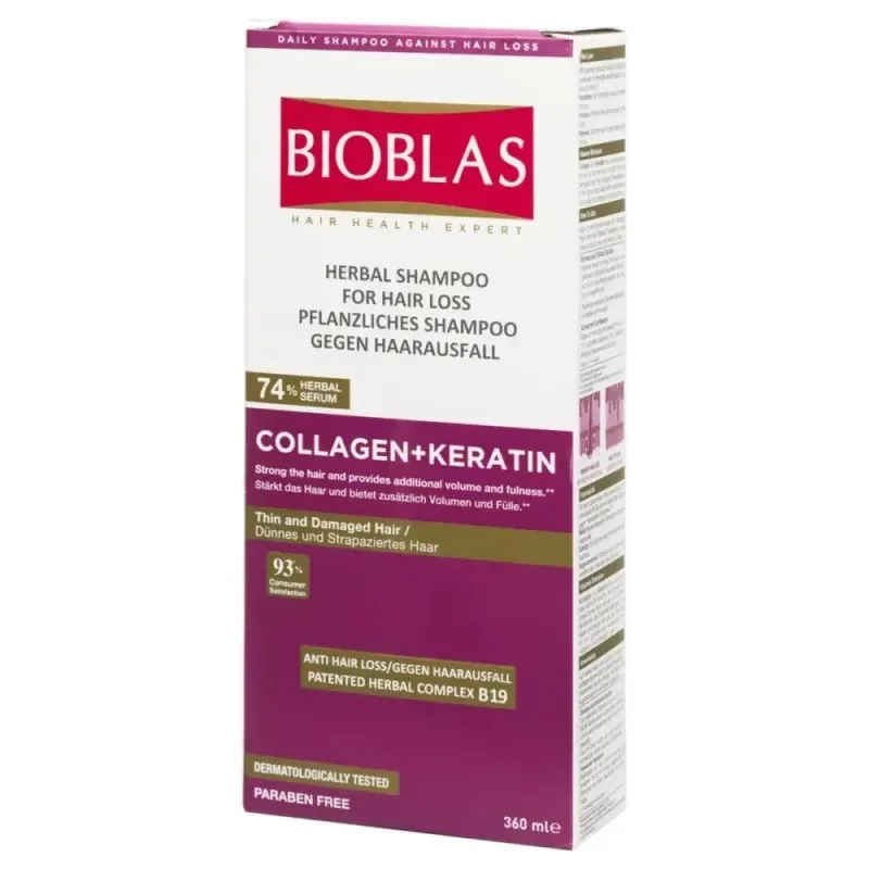 BIOBLAS Shampooing Collagen+keratin 360 ml
