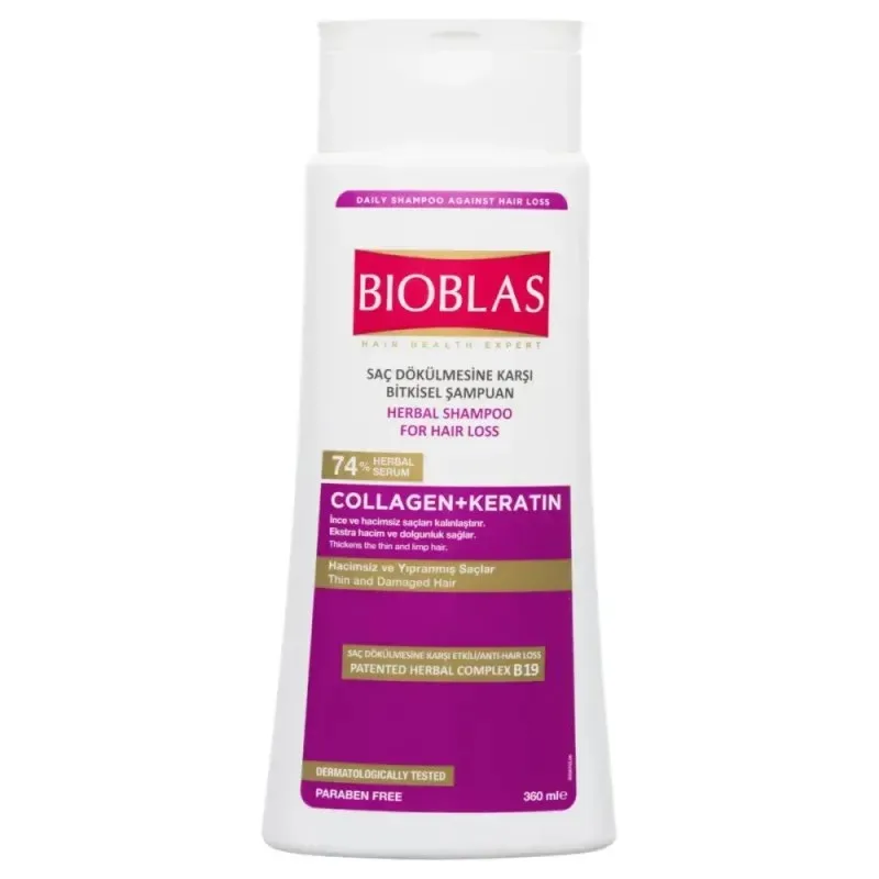 BIOBLAS Shampooing Collagen+keratin 360 ml — photo 2