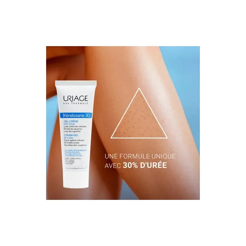 URIAGE Keratosane 30 Gel Crème 30% d'uree 75 ml — photo 3
