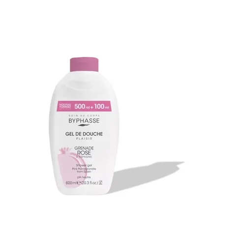 BYPHASSE Gel de Douche Grenade Rose 600 ml
