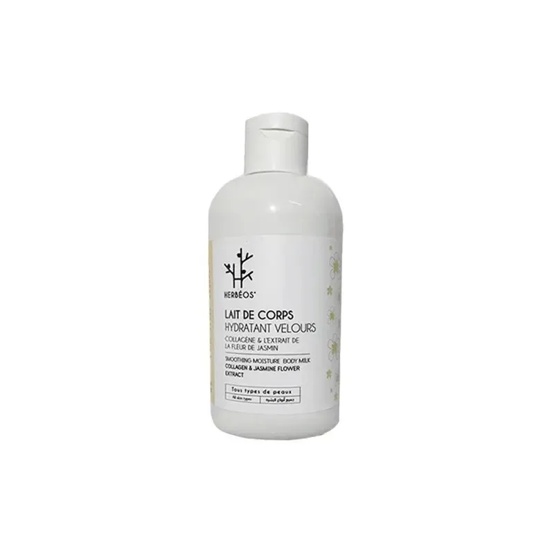 HERBEOS Lait de Corps Velours Collagene et Fleur de Jasmin 250 ml