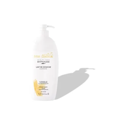 BYPHASSE Caresse Lait de Douche Fleur de Vanille 1 l