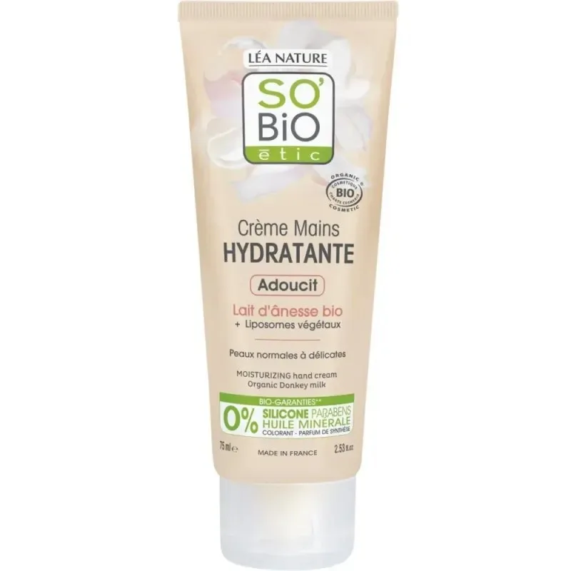 So Bio Mon Lait d'anesse Crème Douceur Hydratante Mains 75 ml