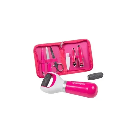 WESTINGHOUSE Set 9P Rape Électrique Rechargeable et Trousse Manucure Pedicure
