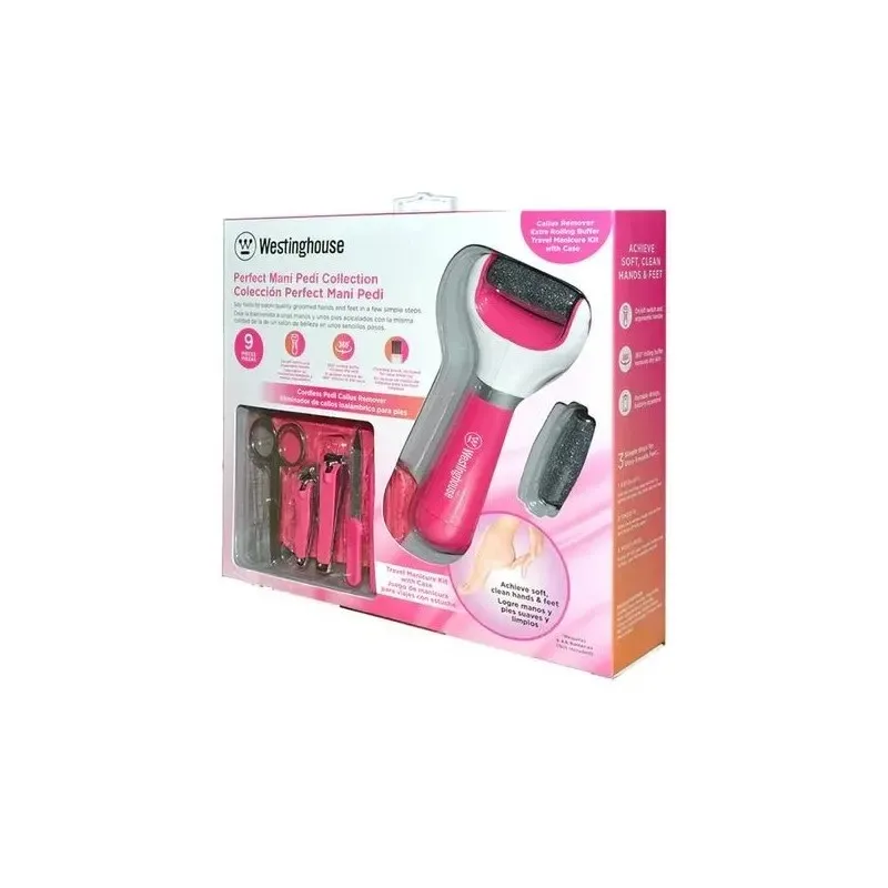 WESTINGHOUSE Set 9P Rape Électrique Rechargeable et Trousse Manucure Pedicure — photo 2