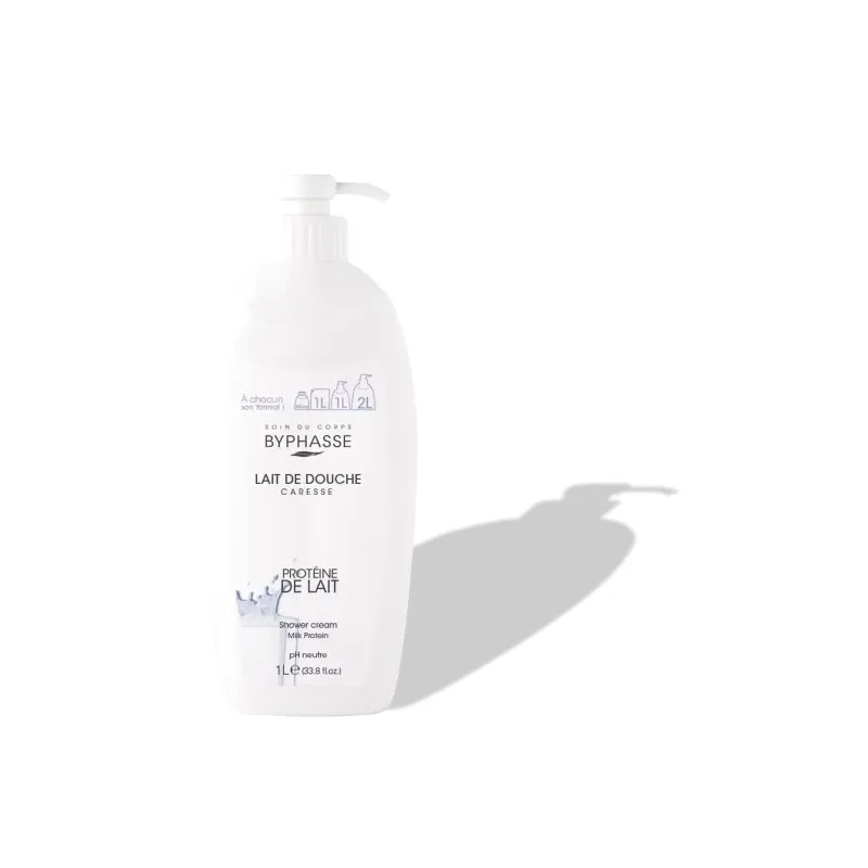 BYPHASSE Caresse Lait de Douche Protéine de Lait 1 l