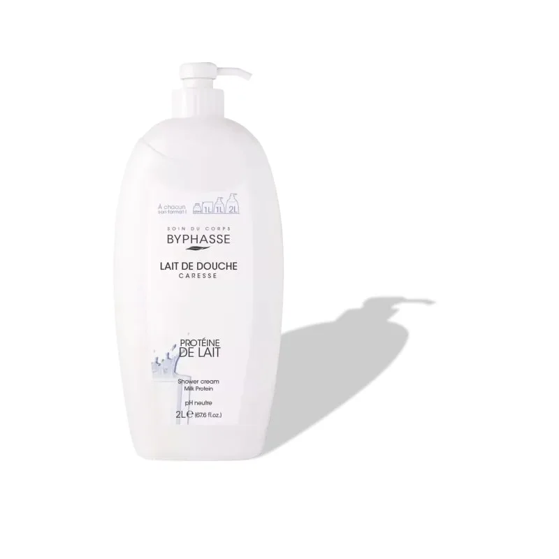 BYPHASSE Caresse Lait de Douche Protéine de Lait 2 l