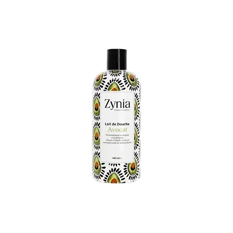 ZYNIA Lait de Douche Avocat 400 ml