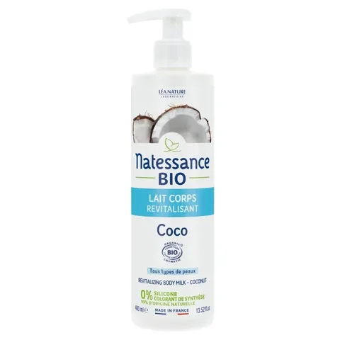 NATESSANCE Lait Corps Revitalisant Coco 400 ml