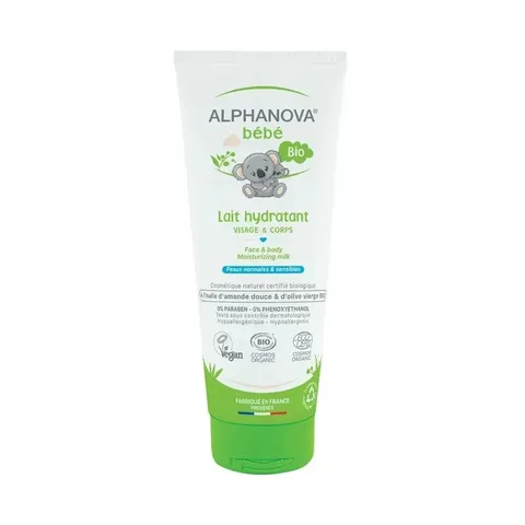 ALPHANOVA Bébé Bio Lait Hydratant Visage&corps 200 ml