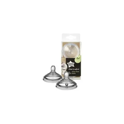 TOMMEE TIPPEE Closer To Nature 2 Tétines Debit Lent 0m+