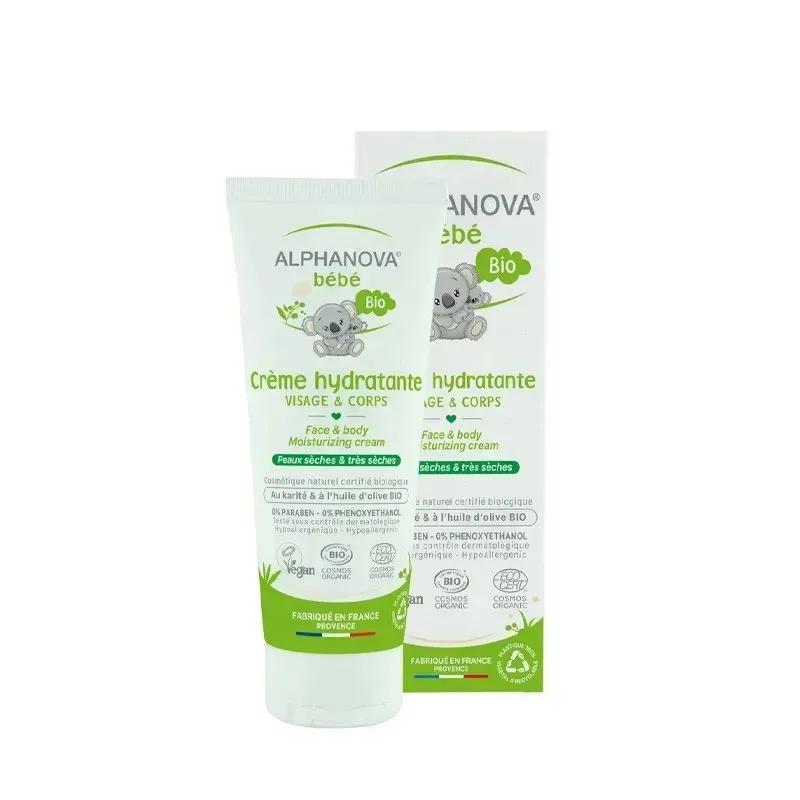 ALPHANOVA Bébé Bio Crème Hydratante Visage&corps 75 ml
